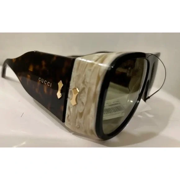 Gucci rectangle frame oversized sunglasses